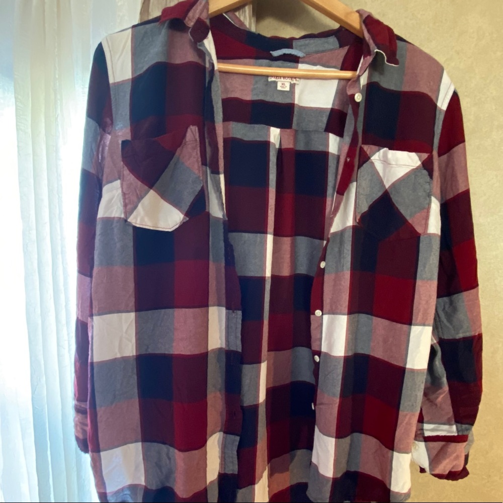 Merona Long-Sleeve Button Down Flannel